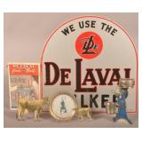 Lot of De Laval Dairy Advertising Items.