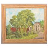 American School PA Artist Harry Book Oil Painting.