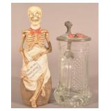 Antique/Vintage German Liqour Bottle and Stein.