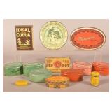 Lot of Tin Lithograph Advertising Items.