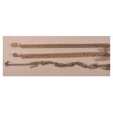 Antique Wrought Iron Fireplace Trammels & Chain.