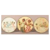 Three Antique Black Americana Flue Covers.