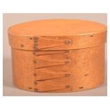 Shaker 19th Century Oval Bentwood Pantry Box.