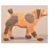 Folk Art Carved Dog Attributed to Aaron Mountz.