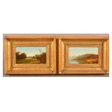 Pair of 19th C. Hudson River Valley Paintings.