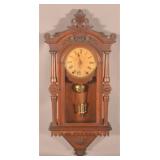 Kroeber Regulator No. 30 Walnut Wall Clock.