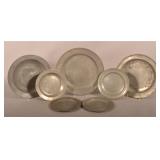 Collection 18th & 19th Century Pewter Plates.