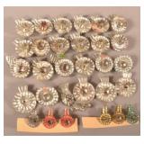 34 Antique Tin Christmas Tree Candle Clips.