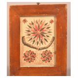 Small PA Watercolor and Ink Fraktur Bookplate.