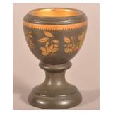 Antique Lathe-Turned and Decorated Master Salt.