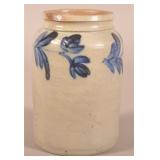 1/2-Gallon Stoneware Storage Jar.