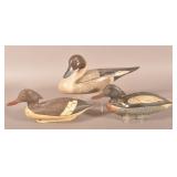 Three Various Vintage Hand-Painted Decoys.