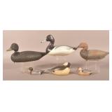 Six Various Vintage & Contemporary Wooden Decoys.