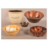 Collection of Antique Redware Molds & Earthenware.