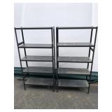 (2) 5-tier Light Duty Shelves