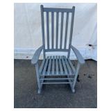 Vtg. Slatted Seat Porch Rocker