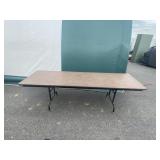 8ft Pressed Wooden Folding Table