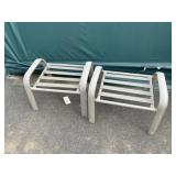 (2) Patio Ottomans