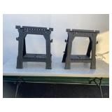 (2) Plastic Sawhorses