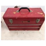 Metal Toolbox w/ Various Tools