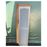 (2) Louvered Plastic Shutters
