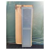 (2) Louvered Plastic Shutters