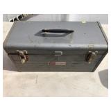 Metal Toolbox w/ Various Tools