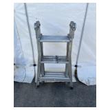 Folding Aluminum Ladder Overall Length 12 ft.