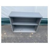 Industrial Gray Metal Bookshelf