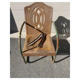 Vtg. Spring Metal Rocking Chair