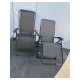 2 Lounge Folding Chairs
