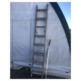 16ft Aluminum Extension Ladder w/ Stabilizer