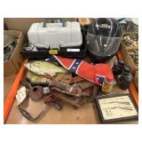 Motorcycle Helmet, Tackle Box, Tool Belt
