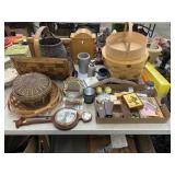 Woven Baskets, Barometer, Home Decor