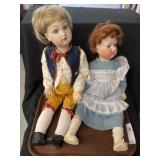 (2) Porcelain Dolls