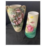 Austrian and Unsigned Porcelain Vases