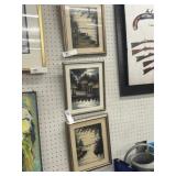 (3) Clovis Framed Watercolors