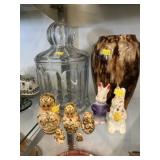 Glass Canister, Vase, Nesting Dolls
