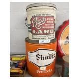 Pretzel and Lard Tins