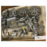 Cast Aluminum Trivets and Figurines