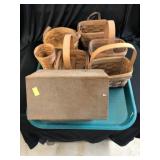 (6) Longaberger Baskets with Birdhouse
