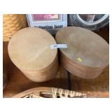 (2) Contemporary Bent Wood Pantry Boxes