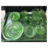 Uranium Glass Serving Pieces