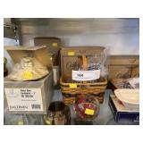 Baldwin 3" Candlesticks & Paperweight, etc.