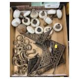 Recovered Door Knobs and Shelf Brackets