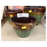 (3) Majolica Style Planters