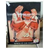 (2) Contemporary Steel and Tin Signs