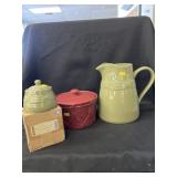 (3) Pieces of Longaberger Pottery