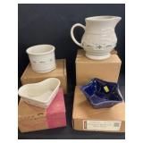 (4) Pieces of Longaberger Pottery
