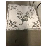 Contemporary Pressed Steel Wall Plaque